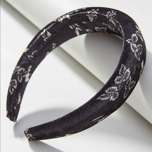 Anthropologie Floral Padded Headband
